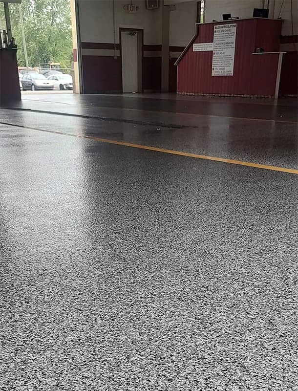 High-performance commercial floor coating in Union County, OH