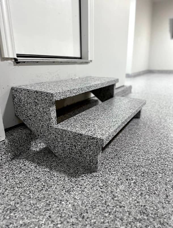 Durable epoxy garage floor installation in Jerome Township, OH